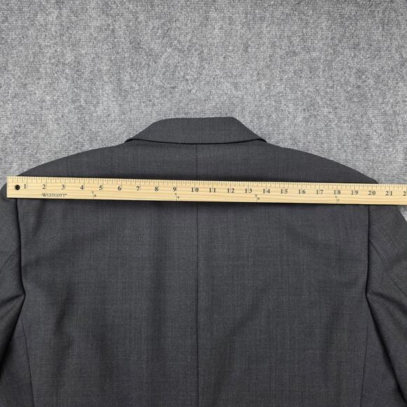 Brooks Brothers Blazer Mens 44R Gray 346 Stretch Wool Two Button Notch Lapel - Picture 15 of 16